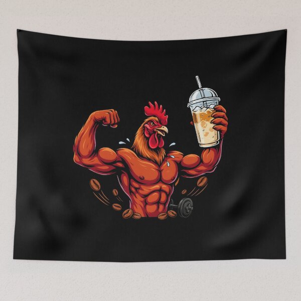 Item preview, Iced Coffee Hen Adorable Funny Chicken for Iced Coffee Lovers designed and sold by Redgiant87x.