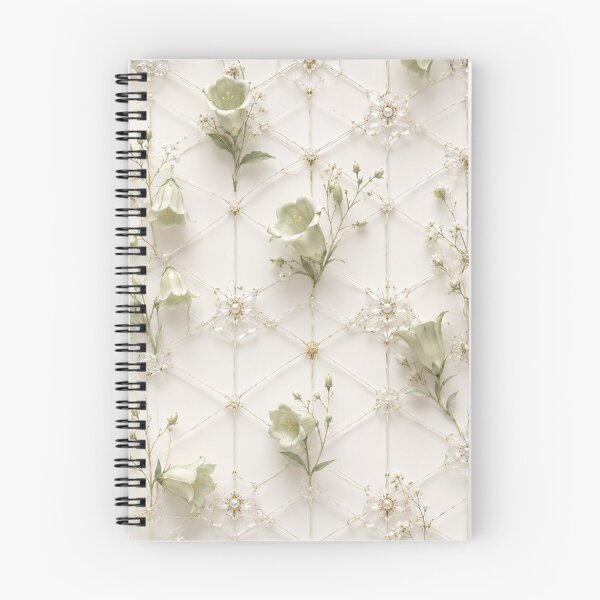 Item preview, Soft Sage Green Geometric Floral Lattice designed and sold by IntelliMindDesigns.