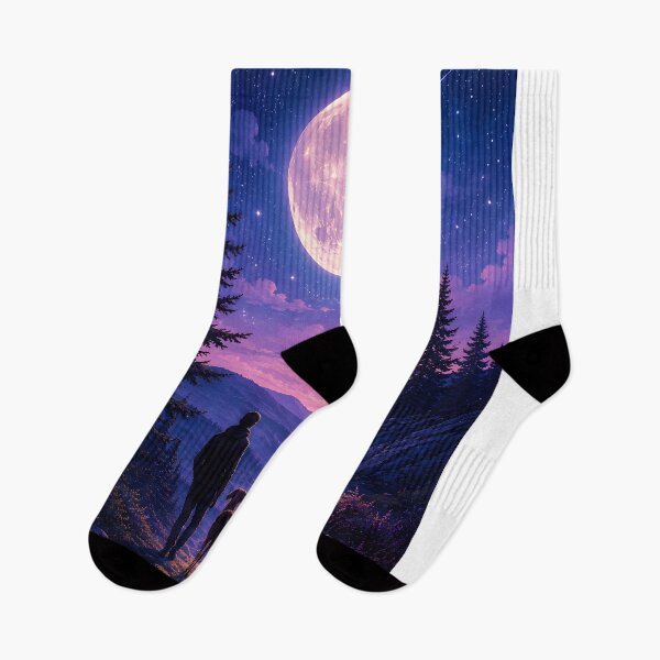 Item preview, Under the Moon with My Dog designed and sold by Petsthetic.