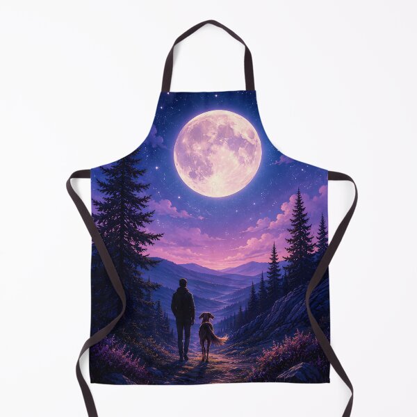 Item preview, Under the Moon with My Dog designed and sold by Petsthetic.