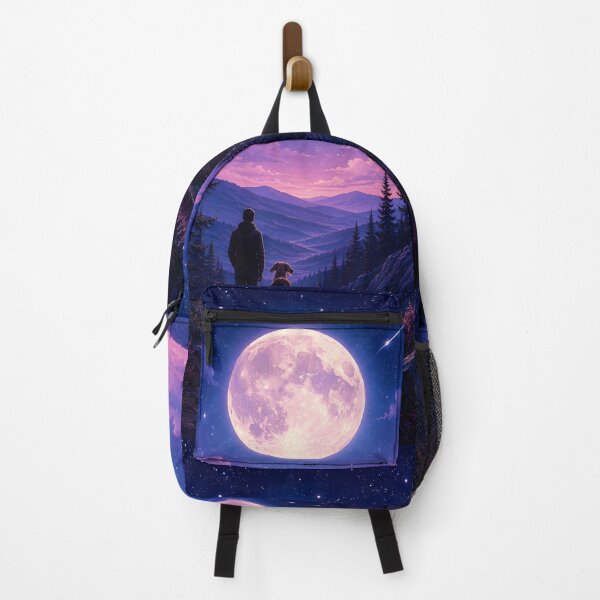 Item preview, Under the Moon with My Dog designed and sold by Petsthetic.