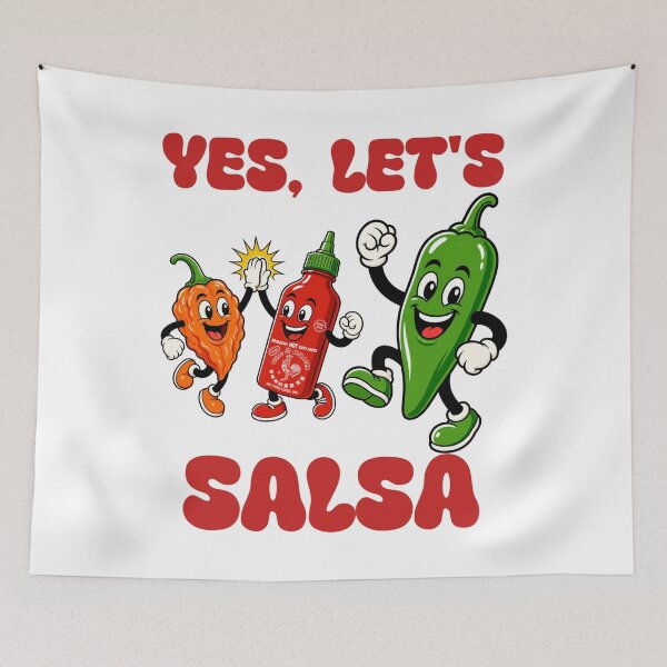 Item preview, Yes, Let's Salsa Funny Dancing Peppers Fiesta Design designed and sold by Rosie's Wildflower Boutique.