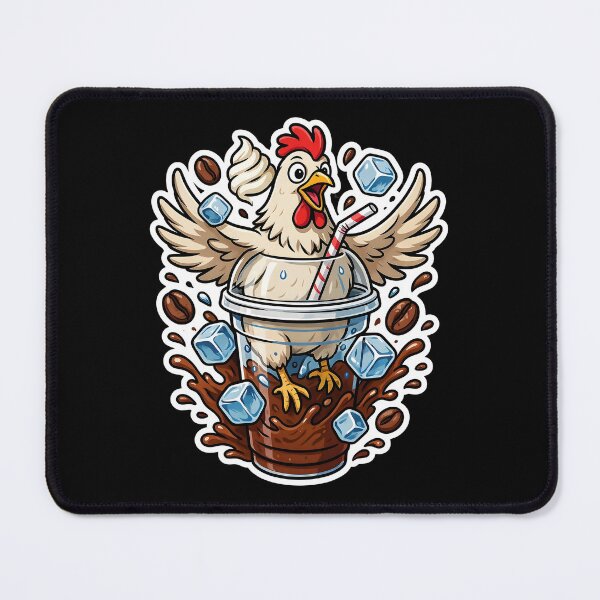 Item preview, Iced Coffee Hen Cute Farm Chicken Inspired by Coffee Lovers designed and sold by Redgiant87x.