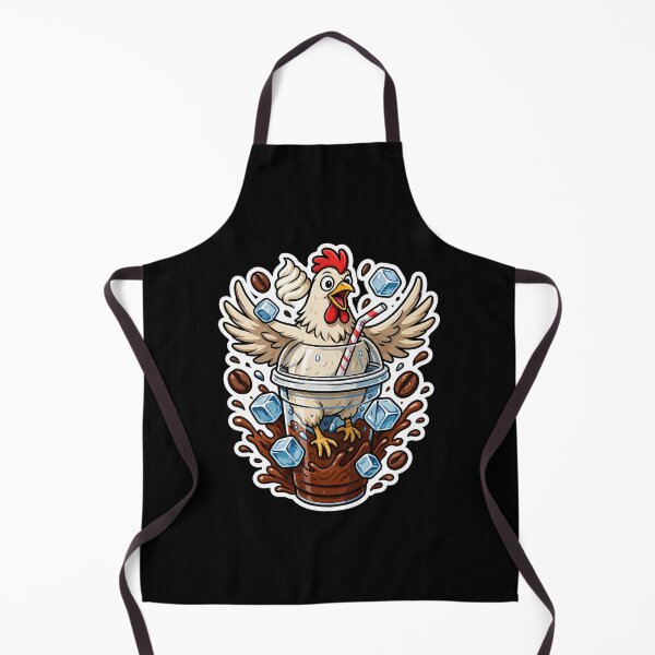 Item preview, Iced Coffee Hen Cute Farm Chicken Inspired by Coffee Lovers designed and sold by Redgiant87x.