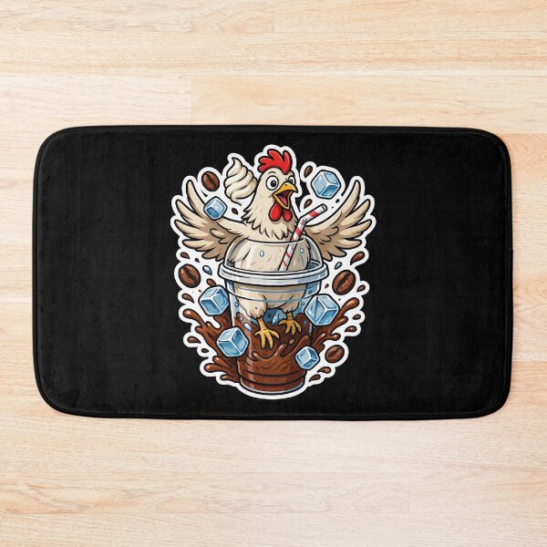 Item preview, Iced Coffee Hen Cute Farm Chicken Inspired by Coffee Lovers designed and sold by Redgiant87x.
