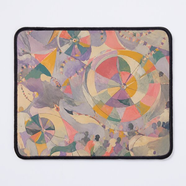 Item preview, Pastel Abstract Carnival with Ferris Wheels and Festival Bunting designed and sold by GutyzDesignsES.