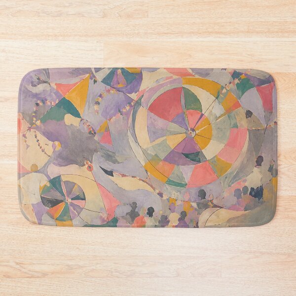 Item preview, Pastel Abstract Carnival with Ferris Wheels and Festival Bunting designed and sold by GutyzDesignsES.