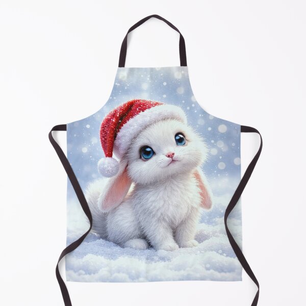 Item preview, Adorable Bunny in a Santa Hat Christmas Holidays designed and sold by Stephanie Laird.