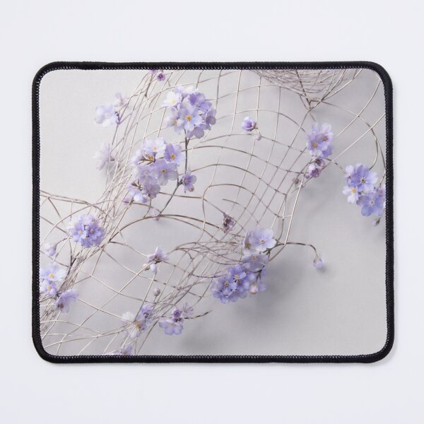 Item preview, Purple Lilac Lace Geometric Floral Design designed and sold by IntelliMindDesigns.