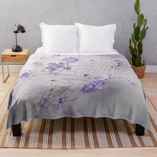 Item preview, Purple Lilac Lace Geometric Floral Design designed and sold by IntelliMindDesigns.