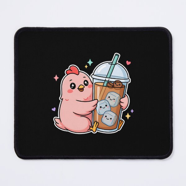 Item preview, Iced Coffee Hen Funny Chicken and Rooster Coffee Lovers designed and sold by Redgiant87x.
