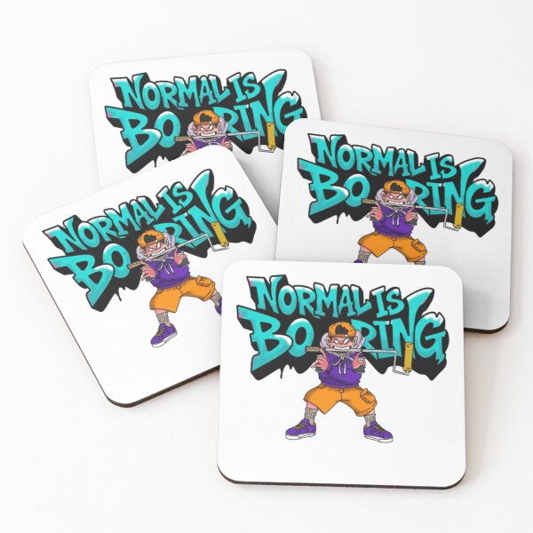 Item preview, Normal Is Boring Street Art Graffiti Boy designed and sold by thompsomechan.