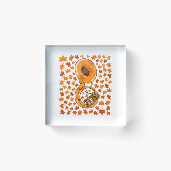 Item preview, Fall Sousaphone With Leaves, Tubaist Brass Musician Autumn designed and sold by doodlerob.