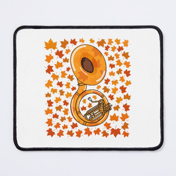 Item preview, Fall Sousaphone With Leaves, Tubaist Brass Musician Autumn designed and sold by doodlerob.