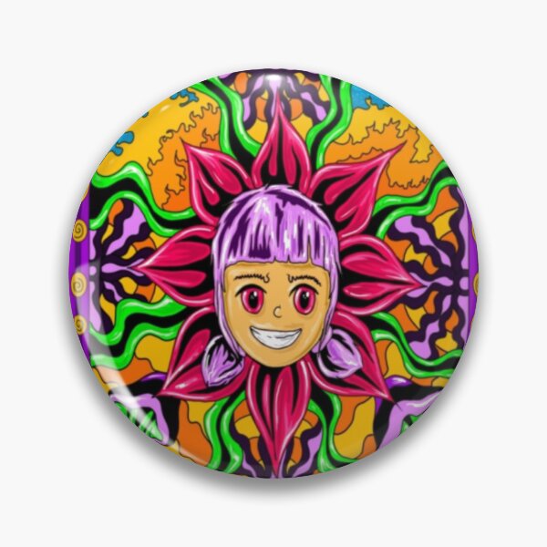 Item preview, Psychedelic Flower Girl Trippy Acid Art designed and sold by thompsomechan.