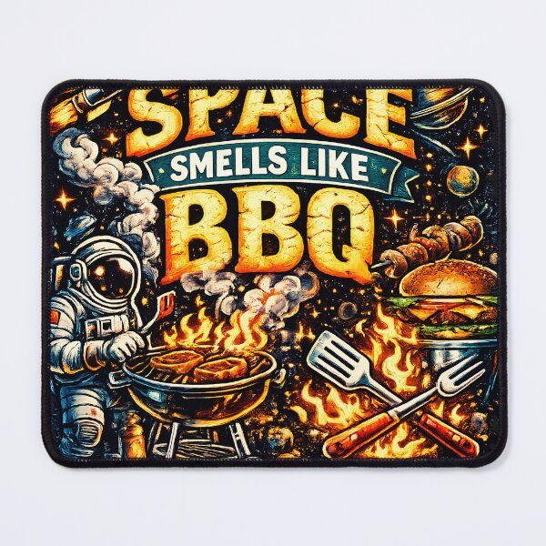 Item preview, Space Smells Like BBQ | Funny Summer Cosmic Astronaut Sci-Fi designed and sold by Genius Geek.