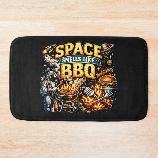 Item preview, Space Smells Like BBQ | Funny Summer Cosmic Astronaut Sci-Fi designed and sold by Genius Geek.