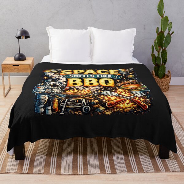 Item preview, Space Smells Like BBQ | Funny Summer Cosmic Astronaut Sci-Fi designed and sold by Genius Geek.