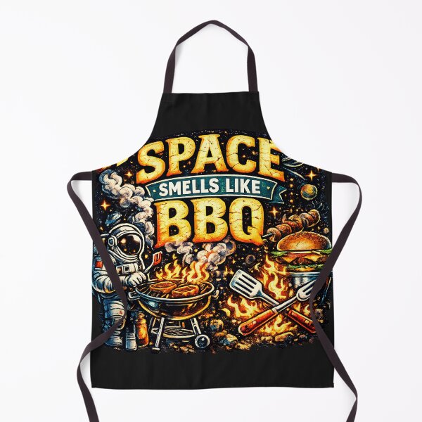 Item preview, Space Smells Like BBQ | Funny Summer Cosmic Astronaut Sci-Fi designed and sold by Genius Geek.
