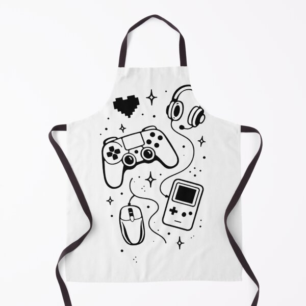 Item preview, Gamer Aesthetic Doodle Collage Line Art designed and sold by The-SilentPlace.