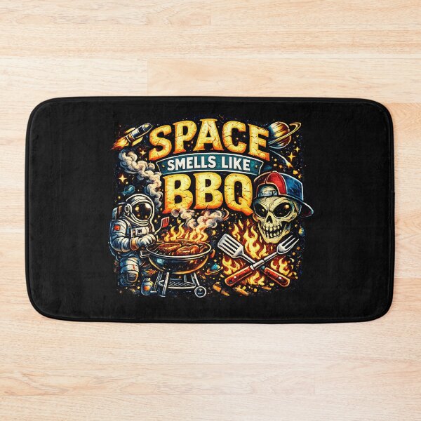 Item preview, Space Smells Like BBQ | Funny Summer Cosmic Astronaut Sci-Fi designed and sold by Genius Geek.