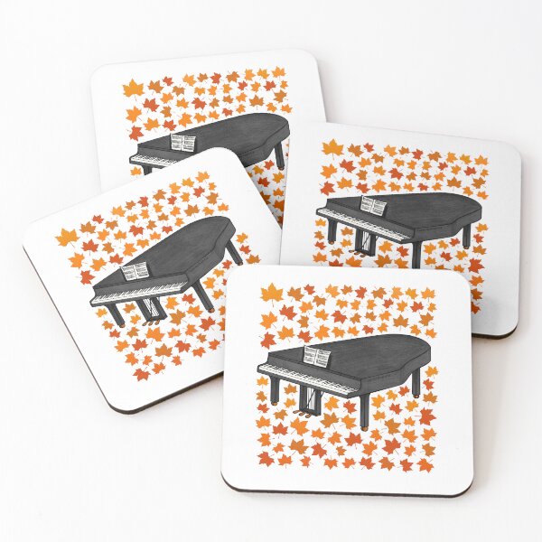 Item preview, Fall Grand Piano With Leaves, Pianist Musician Autumn designed and sold by doodlerob.