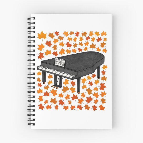 Item preview, Fall Grand Piano With Leaves, Pianist Musician Autumn designed and sold by doodlerob.