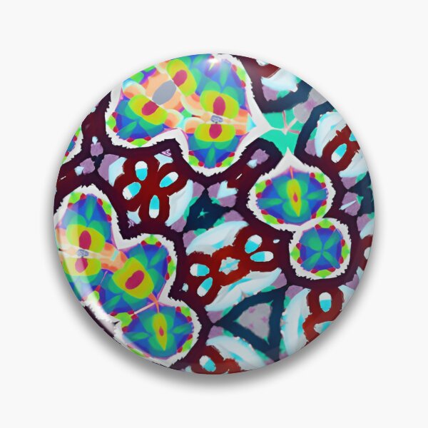 Item preview, MAGNIFICATION! MANDALA NEO DAISY CHAIN Cornflower Pink Lavender Purple Gray Goth Psychedelic Groovy Party SACRED GEOMETRY MATH Fun College Dorm Decor designed and sold by Spinning Plates 360.