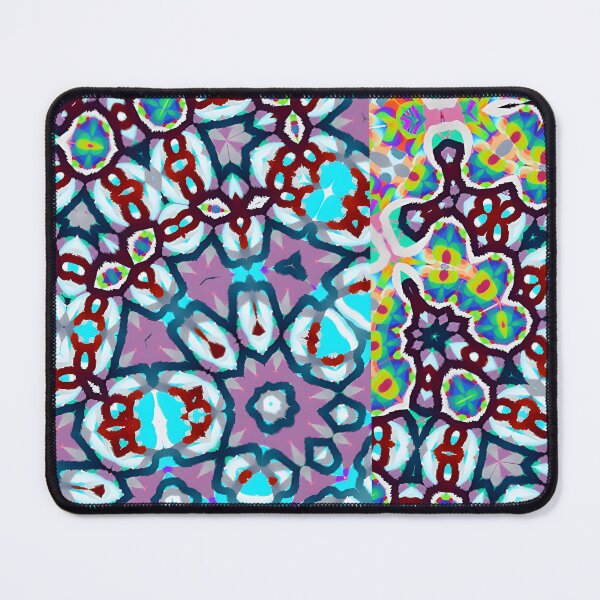 Item preview, MAGNIFICATION! MANDALA NEO DAISY CHAIN Cornflower Pink Lavender Purple Gray Goth Psychedelic Groovy Party SACRED GEOMETRY MATH Fun College Dorm Decor designed and sold by Spinning Plates 360.