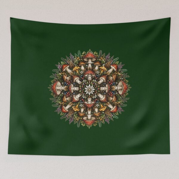 Item preview, Woodland Mushroom Rosette designed and sold by Alpine-Ink.