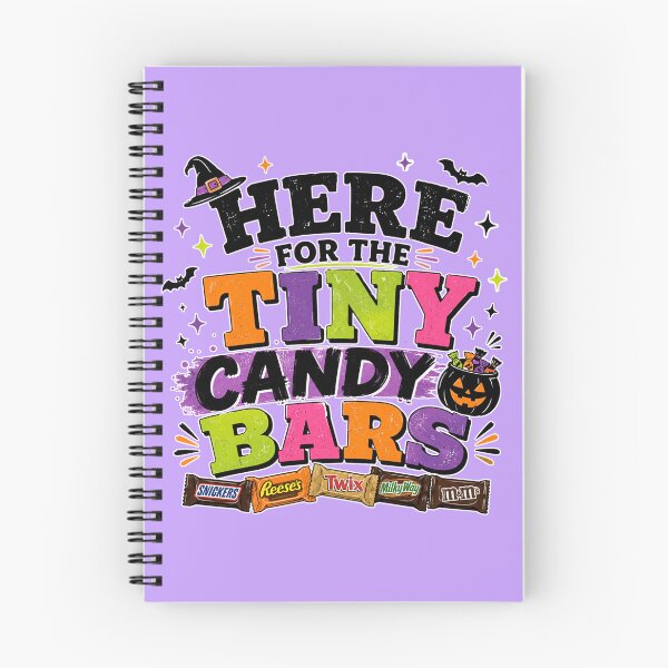 Item preview, Here for the Tiny Candy Bars | Funny Halloween Trick or Treat Typography Design designed and sold by TheStephanieRome.