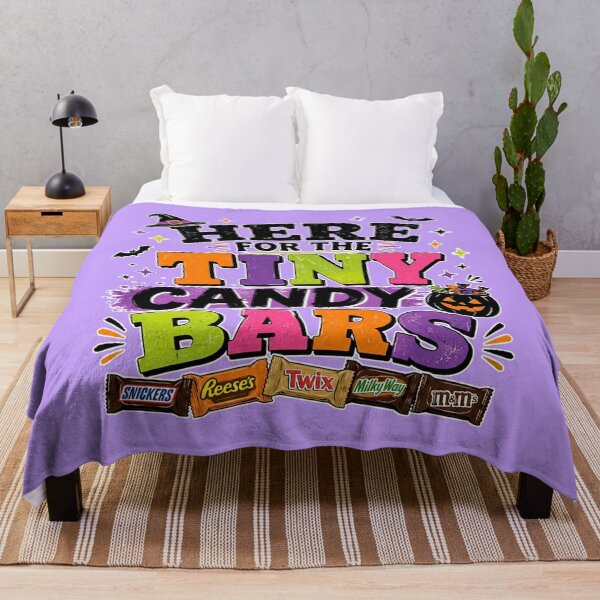 Item preview, Here for the Tiny Candy Bars | Funny Halloween Trick or Treat Typography Design designed and sold by TheStephanieRome.