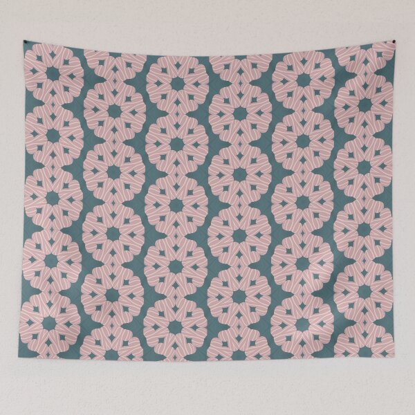 Item preview, Soft Flattering Pink and Blue-Green Pattern designed and sold by Ever-Shop.