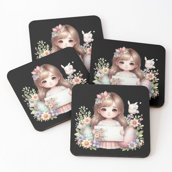 Item preview, Cute Girl with Easter Eggs designed and sold by Codavid85.
