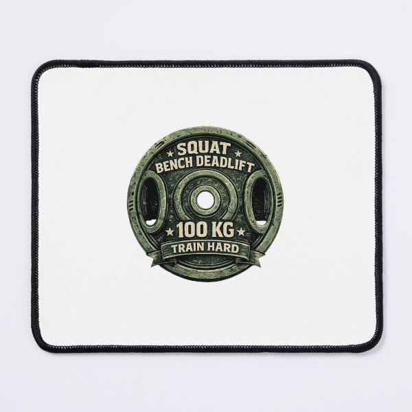 Item preview, 100 KG Squat Bench Deadlift Weight Plate | Vintage Powerlifting Gym Design designed and sold by LamiaTees.
