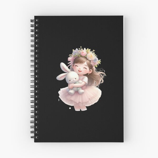 Item preview, Joyful Girl with Bunny Toy designed and sold by Codavid85.
