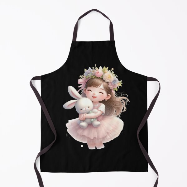 Item preview, Joyful Girl with Bunny Toy designed and sold by Codavid85.