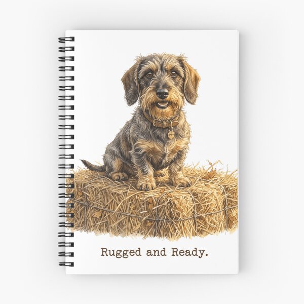 Item preview, Wire Haired Dachshund Rugged Farm Portrait Design designed and sold by jgoteiner.