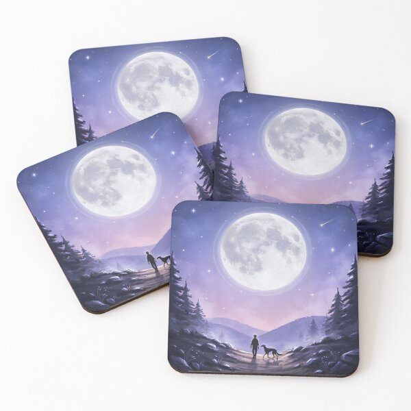 Item preview,  Under the Moon with My Dog designed and sold by Petsthetic.