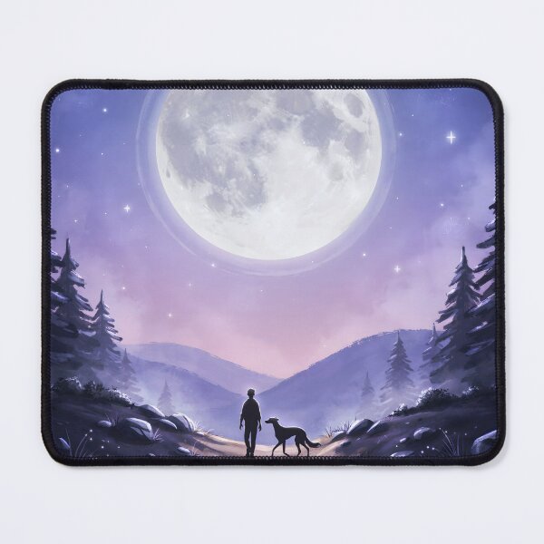 Item preview,  Under the Moon with My Dog designed and sold by Petsthetic.