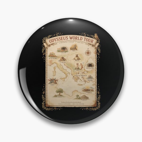 Item preview, Odysseus World Tour Funny Ancient Greek Mythology Literature Humor designed and sold by Redgiant87x.