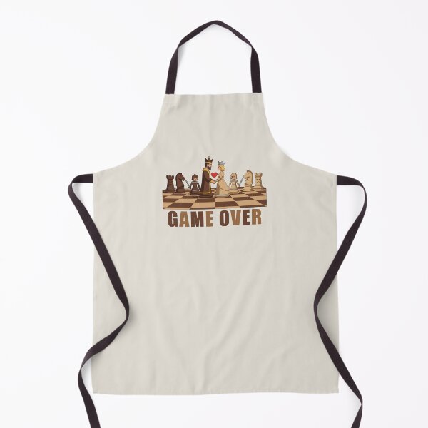 Item preview, Game Over Chess King Queen Marriage Couple Funny Board Game Graphic designed and sold by KiwiRider.