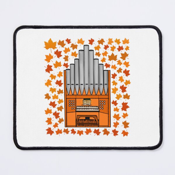 Item preview, Fall Church Organ With Leaves, Organist Musician Autumn designed and sold by doodlerob.