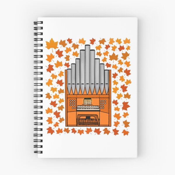 Item preview, Fall Church Organ With Leaves, Organist Musician Autumn designed and sold by doodlerob.