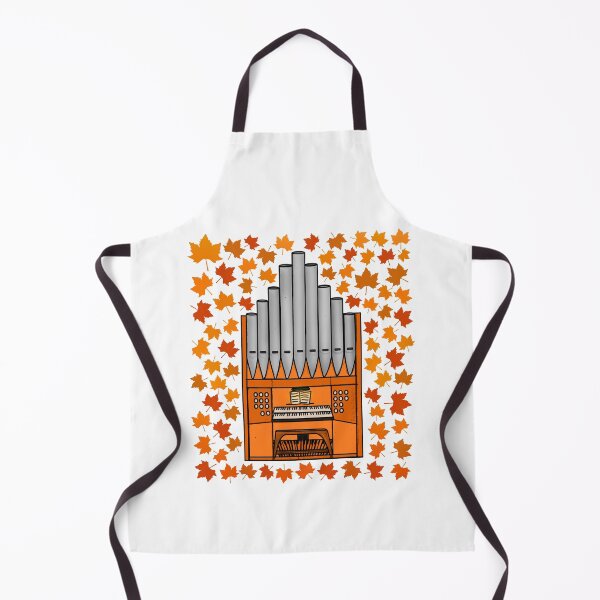 Item preview, Fall Church Organ With Leaves, Organist Musician Autumn designed and sold by doodlerob.