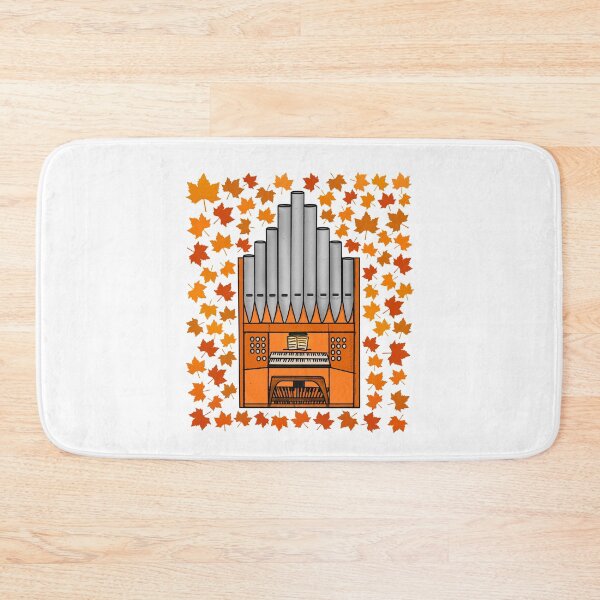 Item preview, Fall Church Organ With Leaves, Organist Musician Autumn designed and sold by doodlerob.