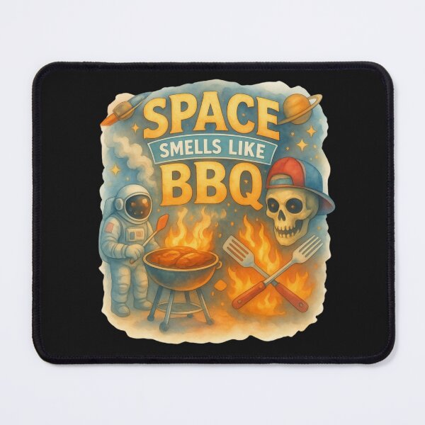 Item preview, Space Smells Like BBQ | Funny Cosmic Astronaut Sci-Fi designed and sold by Genius Geek.