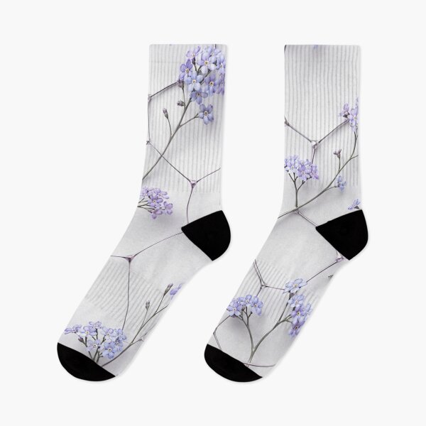 Item preview, Delicate Purple Floral Geometric Lattice Pattern designed and sold by IntelliMindDesigns.