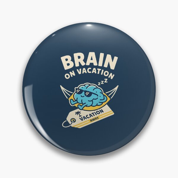 Item preview, Brain On Vacation - Funny Brain Chill Vacation designed and sold by Zazz Lee.