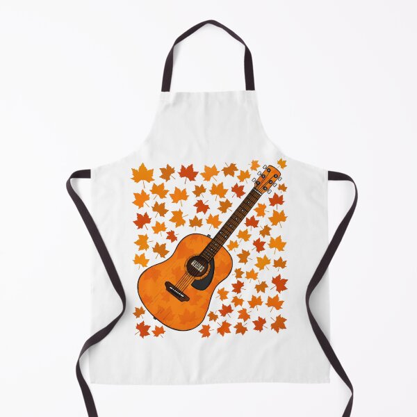 Item preview, Fall Acoustic Guitar With Leaves, Guitarist Musician Autumn designed and sold by doodlerob.